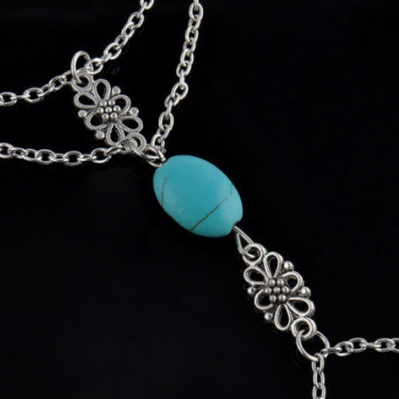 NEW TURQUOISE SLAVE CHAIN BRACELET - Picture 4 of 5